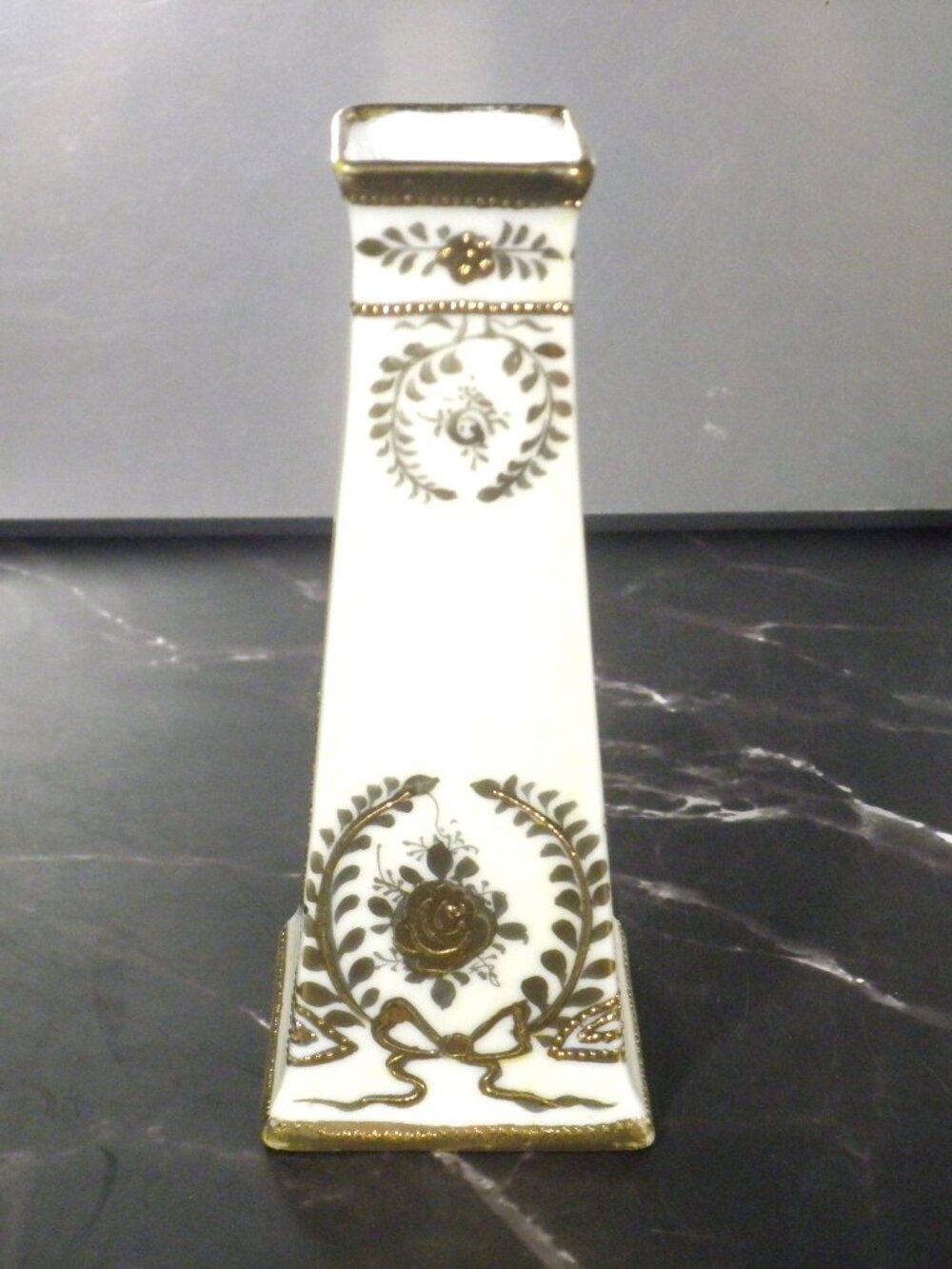 Antique 1920s Morimura Nippon Hand-Painted Hatpin Holder